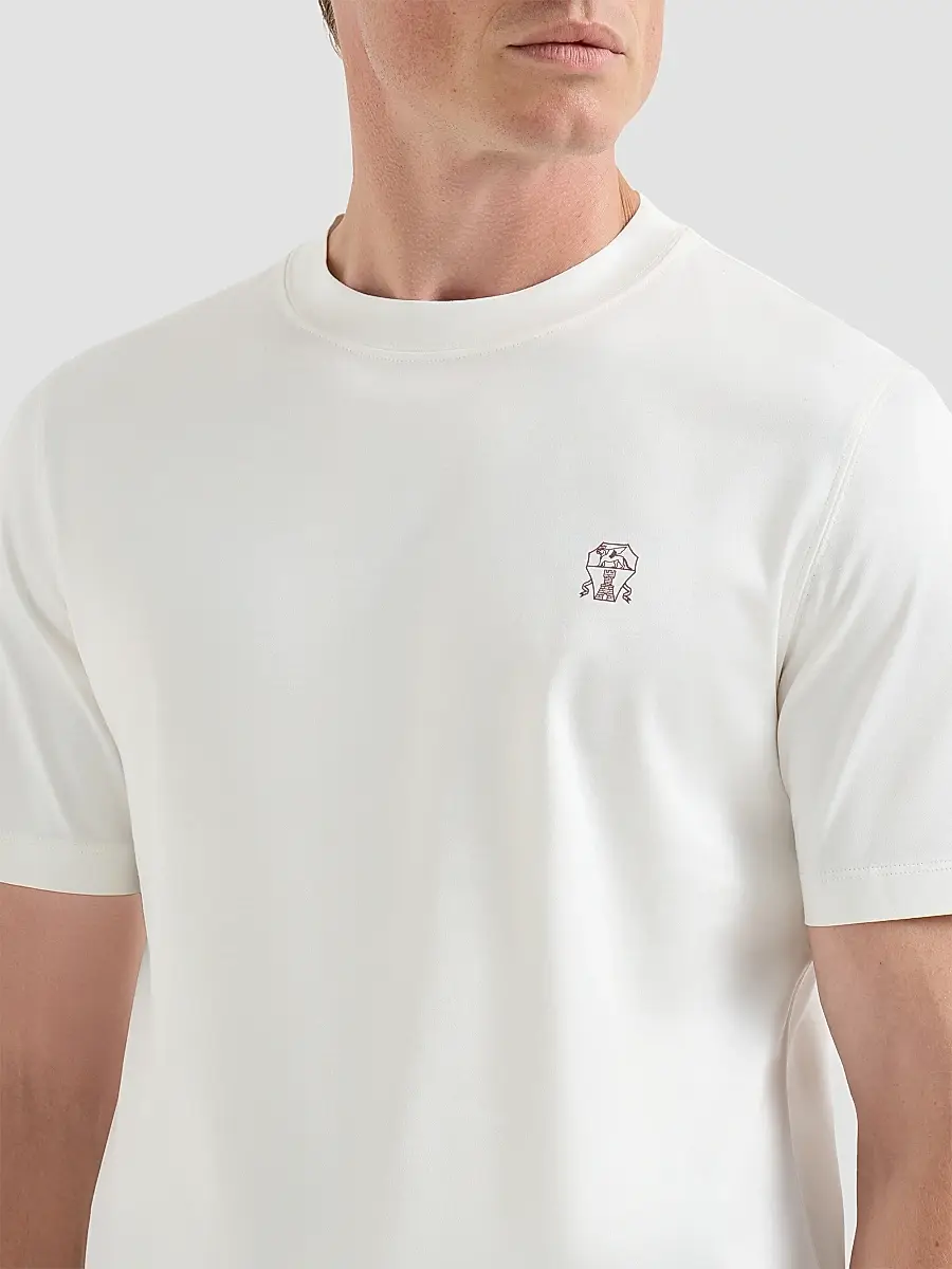 Brunello Cucinelli Men's Cotton Jersey Crew-Neck T-Shirt | Thumbnail 6 Brunello Cucinelli Men's Cotton Jersey Crew-Neck T-Shirt | Thumbnail 6