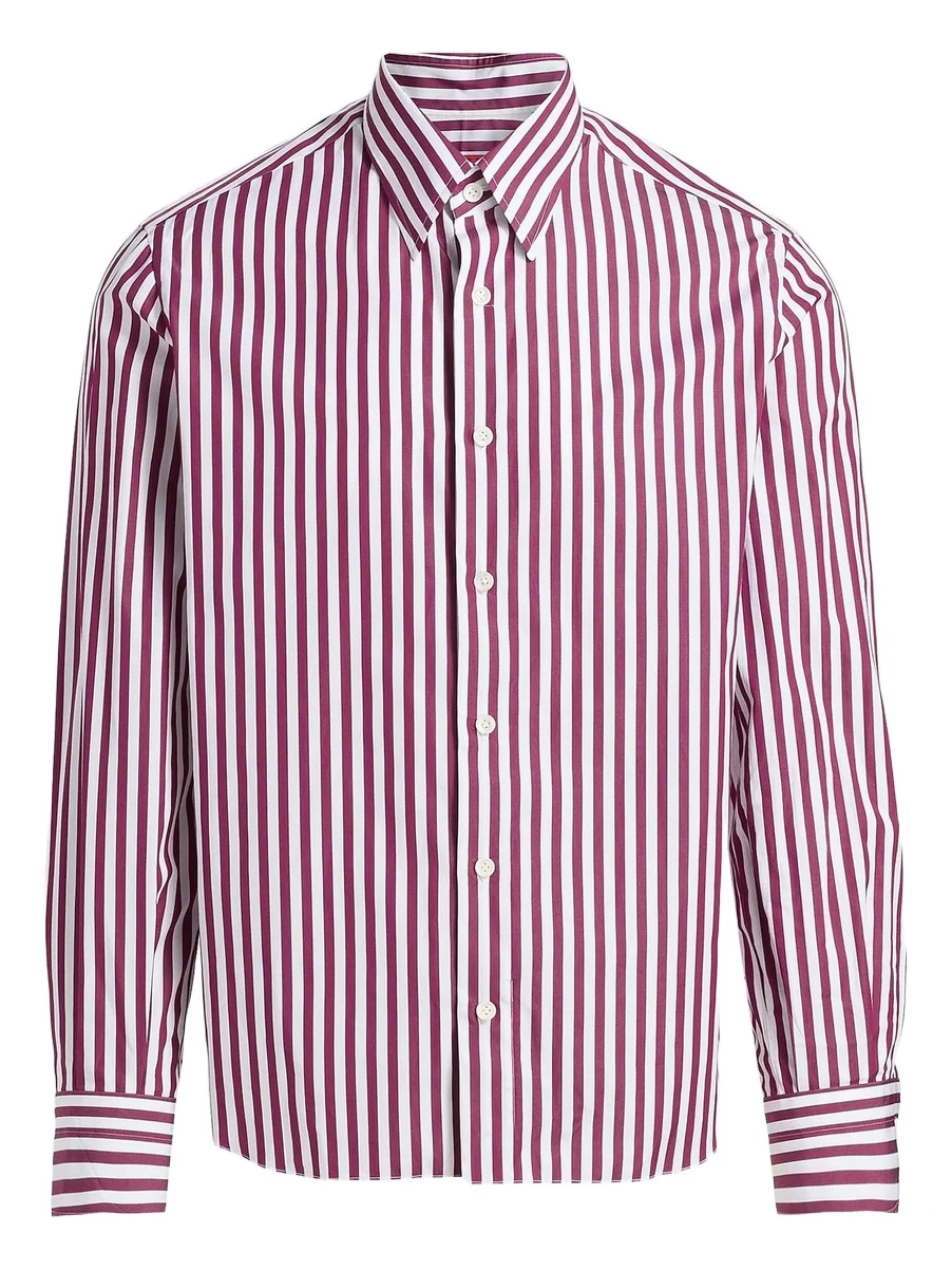 Isaia Men's Bengal Stripe Cotton Shirt