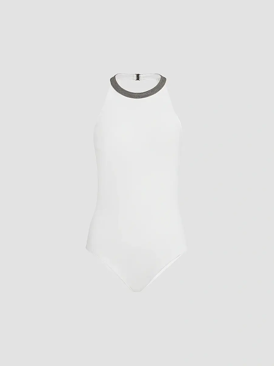 Brunello Cucinelli Women's Techno Jersey Bathing Suit | Thumbnail 3 Brunello Cucinelli Women's Techno Jersey Bathing Suit | Thumbnail 3
