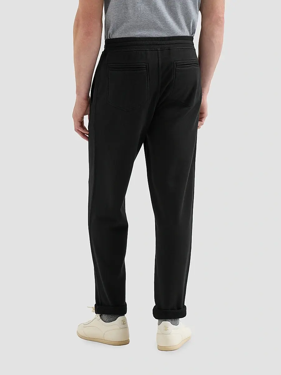 Brunello Cucinelli Men's Techno Cotton French Terry Trousers | Thumbnail 5 Brunello Cucinelli Men's Techno Cotton French Terry Trousers | Thumbnail 5