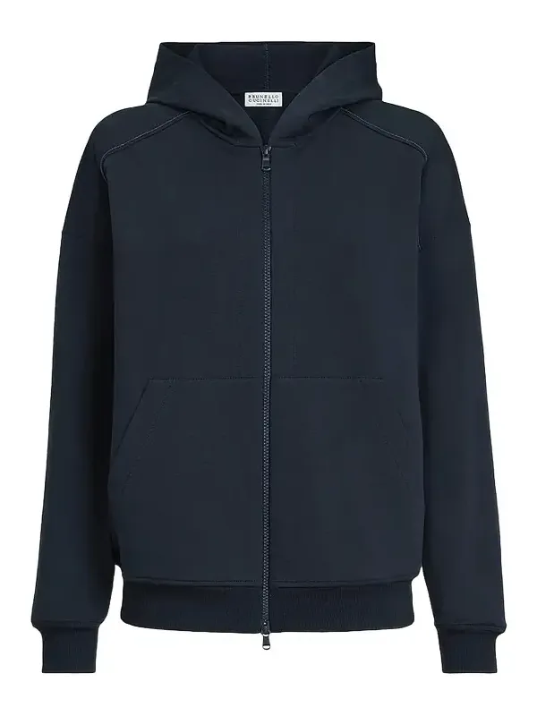 Women's Stretch Cotton Lightweight French Terry Hooded Sweatshirt Women's Stretch Cotton Lightweight French Terry Hooded Sweatshirt