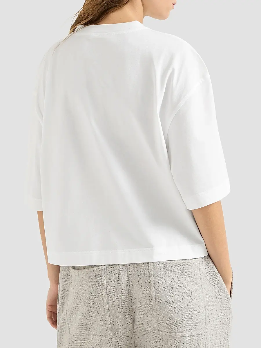 Brunello Cucinelli Women's Cotton Jersey T-Shirt | Thumbnail 4 Brunello Cucinelli Women's Cotton Jersey T-Shirt | Thumbnail 4
