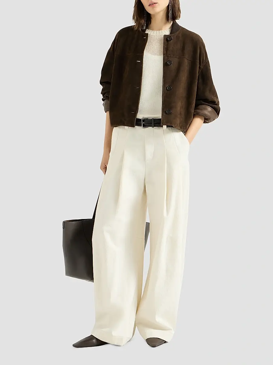 Brunello Cucinelli Women's Mohair and Wool Sweater - Ivory | Thumbnail 2