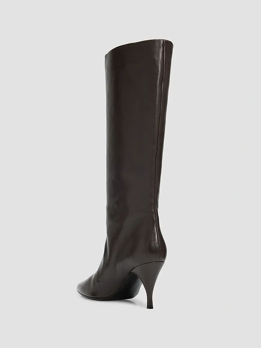 Herbert Levine Women's Silhouette 80MM Leather Knee-High Boots | Thumbnail 4