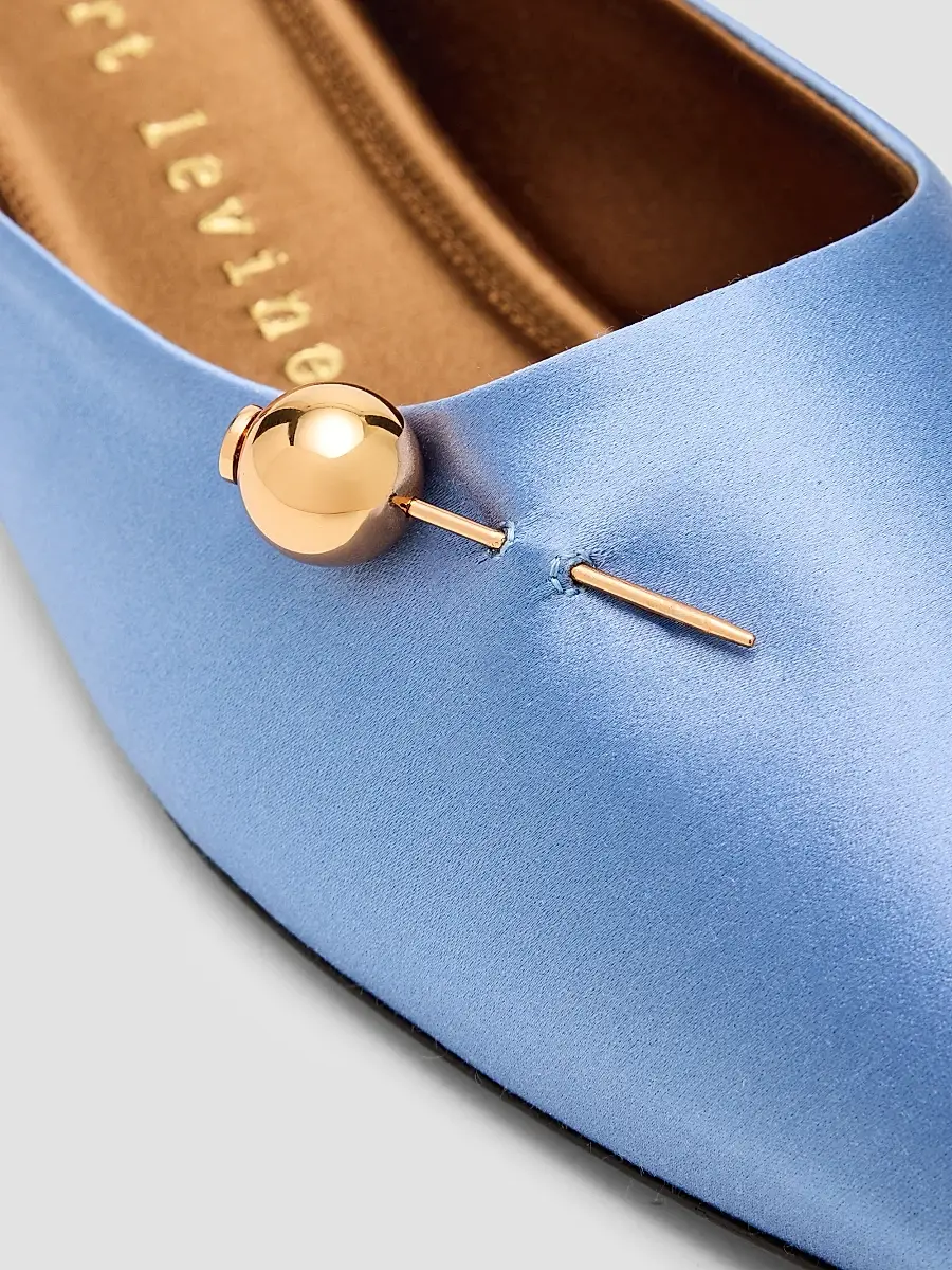 Herbert Levine Women's Sleep On It 25MM Satin Mules | Thumbnail 5