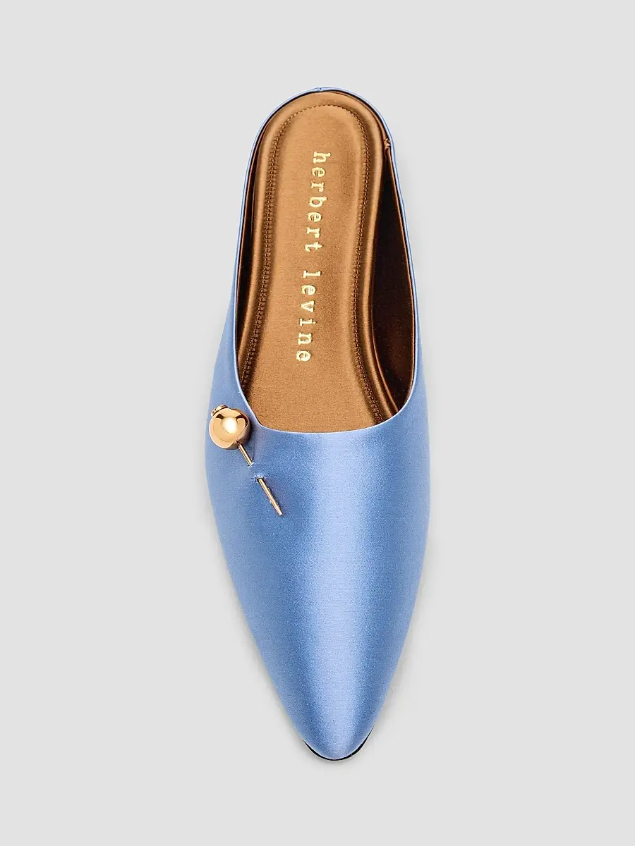 Herbert Levine Women's Sleep On It 25MM Satin Mules | Thumbnail 6
