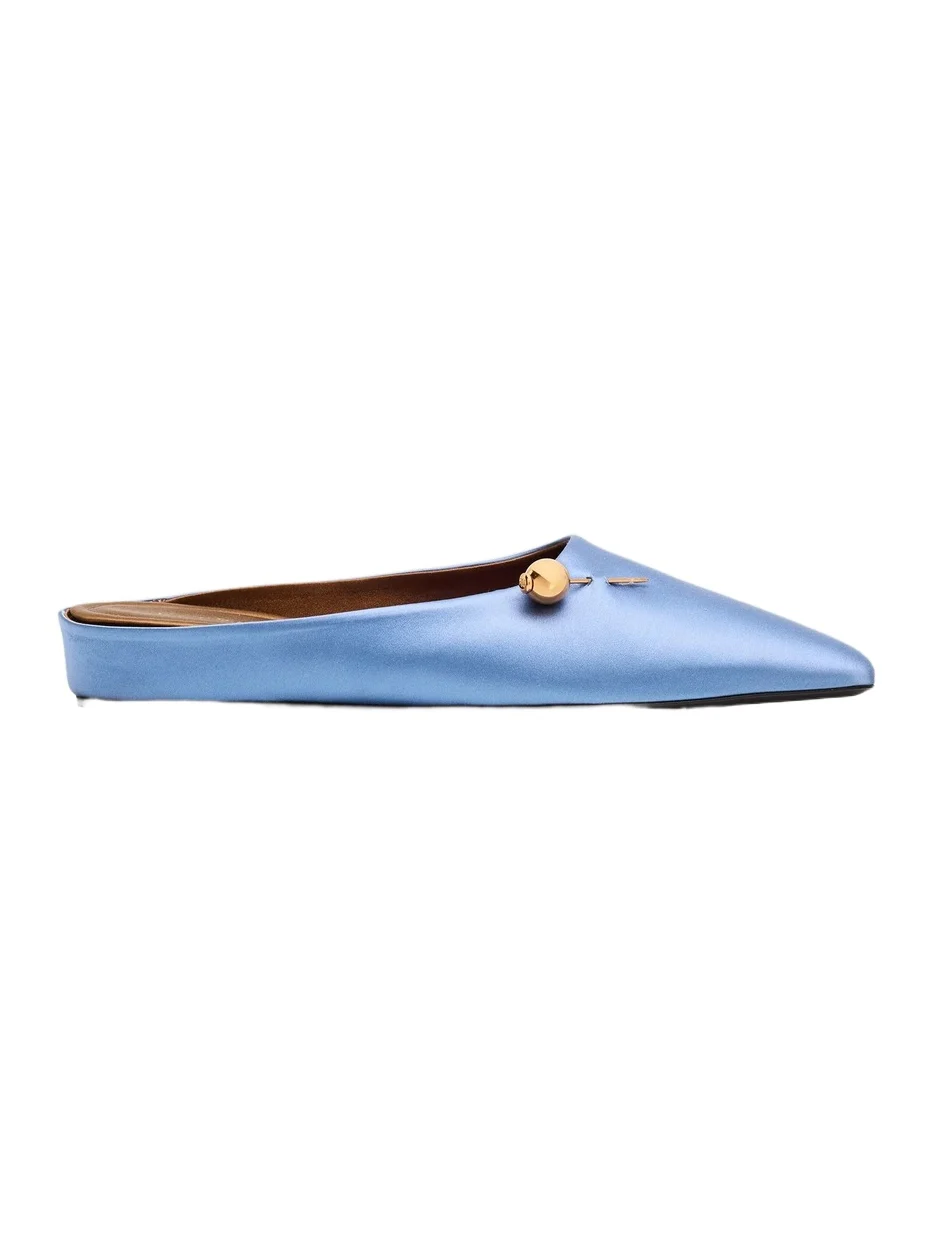 Herbert Levine Women's Sleep On It 25MM Satin Mules