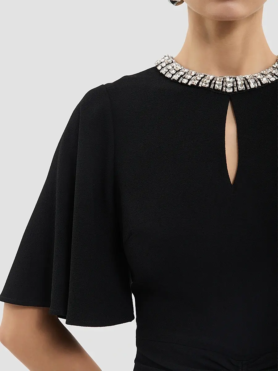 Rebecca Vallance Women's Noemie Crystal-Embellished Midi-Dress | Thumbnail 6 Rebecca Vallance Women's Noemie Crystal-Embellished Midi-Dress | Thumbnail 6
