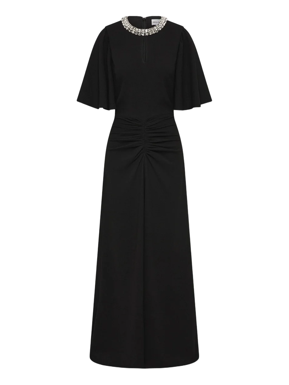 Women's Noemie Crystal-Embellished Midi-Dress