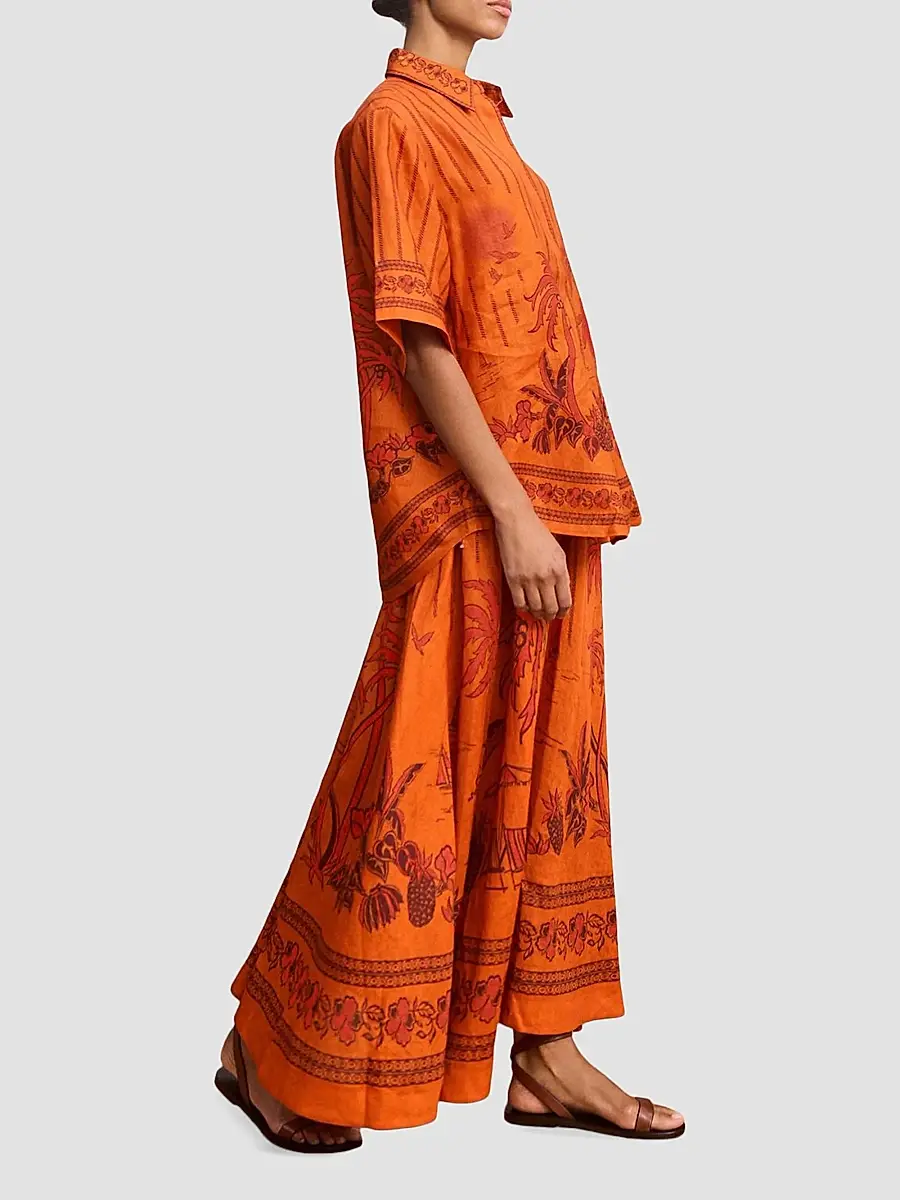 ALÉMAIS Women's Boathouse Maxi Skirt | Thumbnail 4