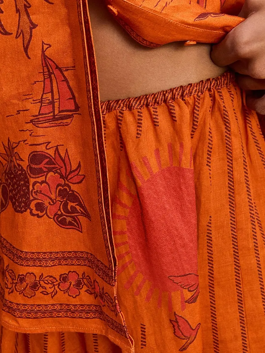 ALÉMAIS Women's Boathouse Maxi Skirt | Thumbnail 6