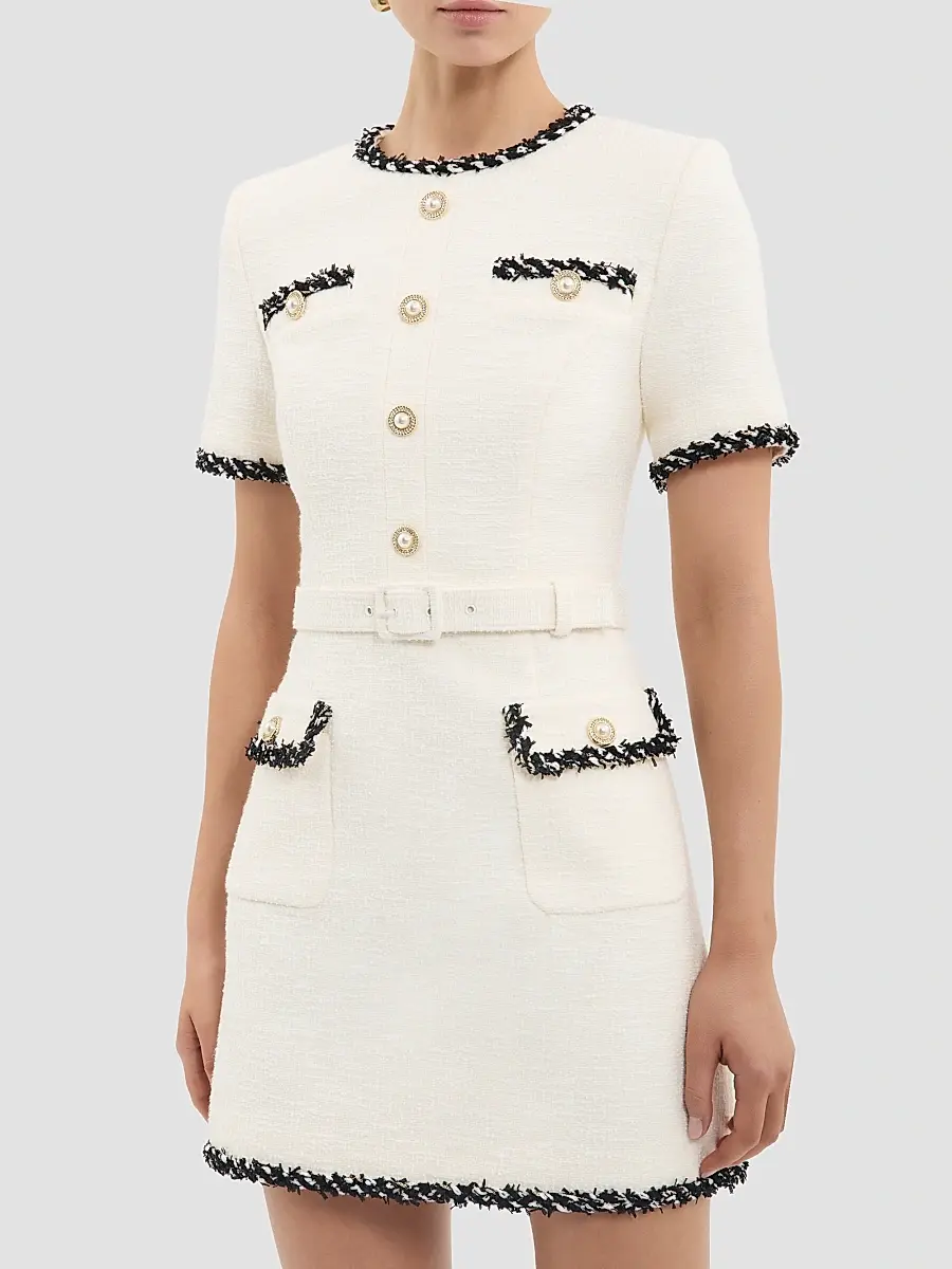 Rebecca Vallance Women's Jacquie Tweed Minidress | Thumbnail 5 Rebecca Vallance Women's Jacquie Tweed Minidress | Thumbnail 5