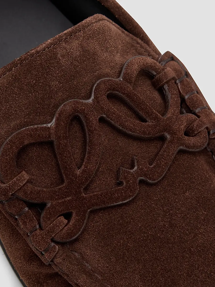 Loewe Women's Double L Suede Loafers | Thumbnail 3 Loewe Women's Double L Suede Loafers | Thumbnail 3
