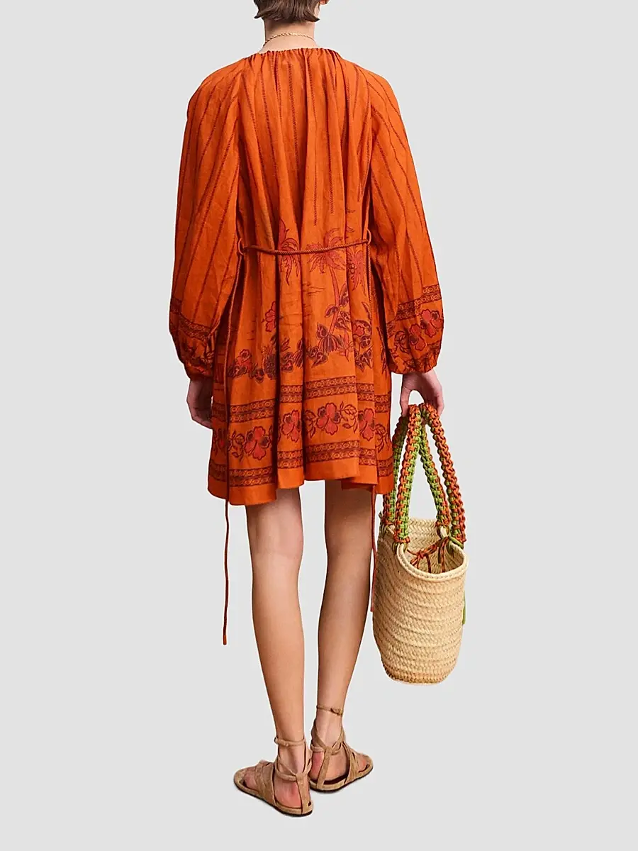 ALÉMAIS Women's Boathouse Cotton Mini Dress | Thumbnail 3