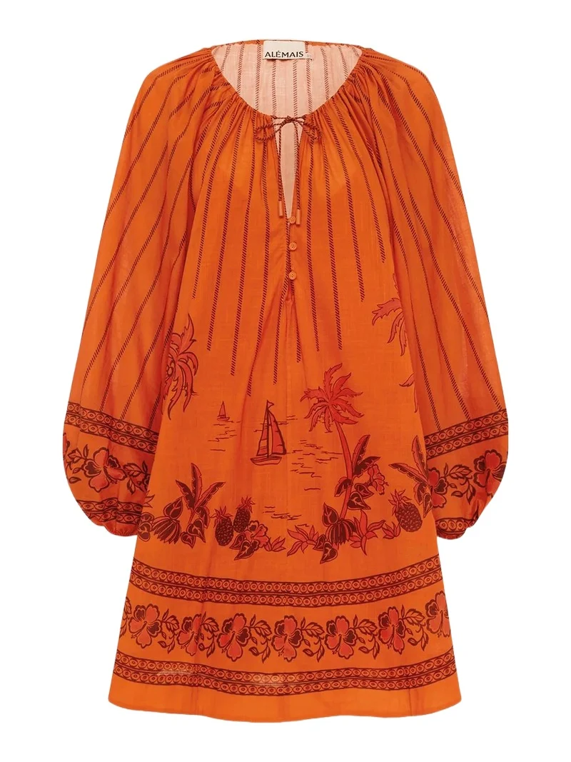 ALÉMAIS Women's Boathouse Cotton Mini Dress