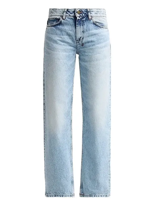 Women's Pinup Denim Mid-Rise Straight-Leg Jeans Women's Pinup Denim Mid-Rise Straight-Leg Jeans