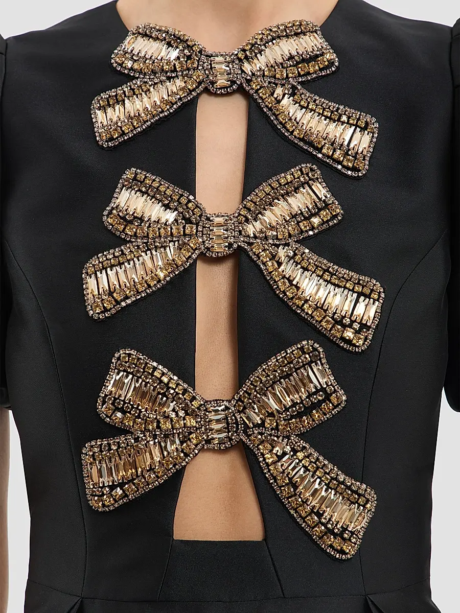 Rebecca Vallance Women's Venus Crystal-Embellished Satin Minidress | Thumbnail 6 Rebecca Vallance Women's Venus Crystal-Embellished Satin Minidress | Thumbnail 6