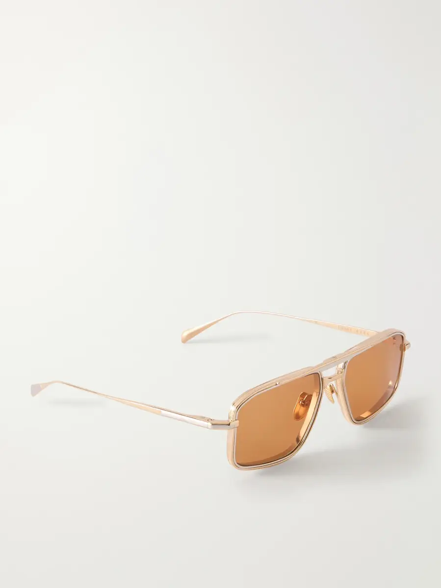 Jacques Marie Mage Earl aviator-style gold-tone sunglasses | Thumbnail 3 Jacques Marie Mage Earl aviator-style gold-tone sunglasses | Thumbnail 3