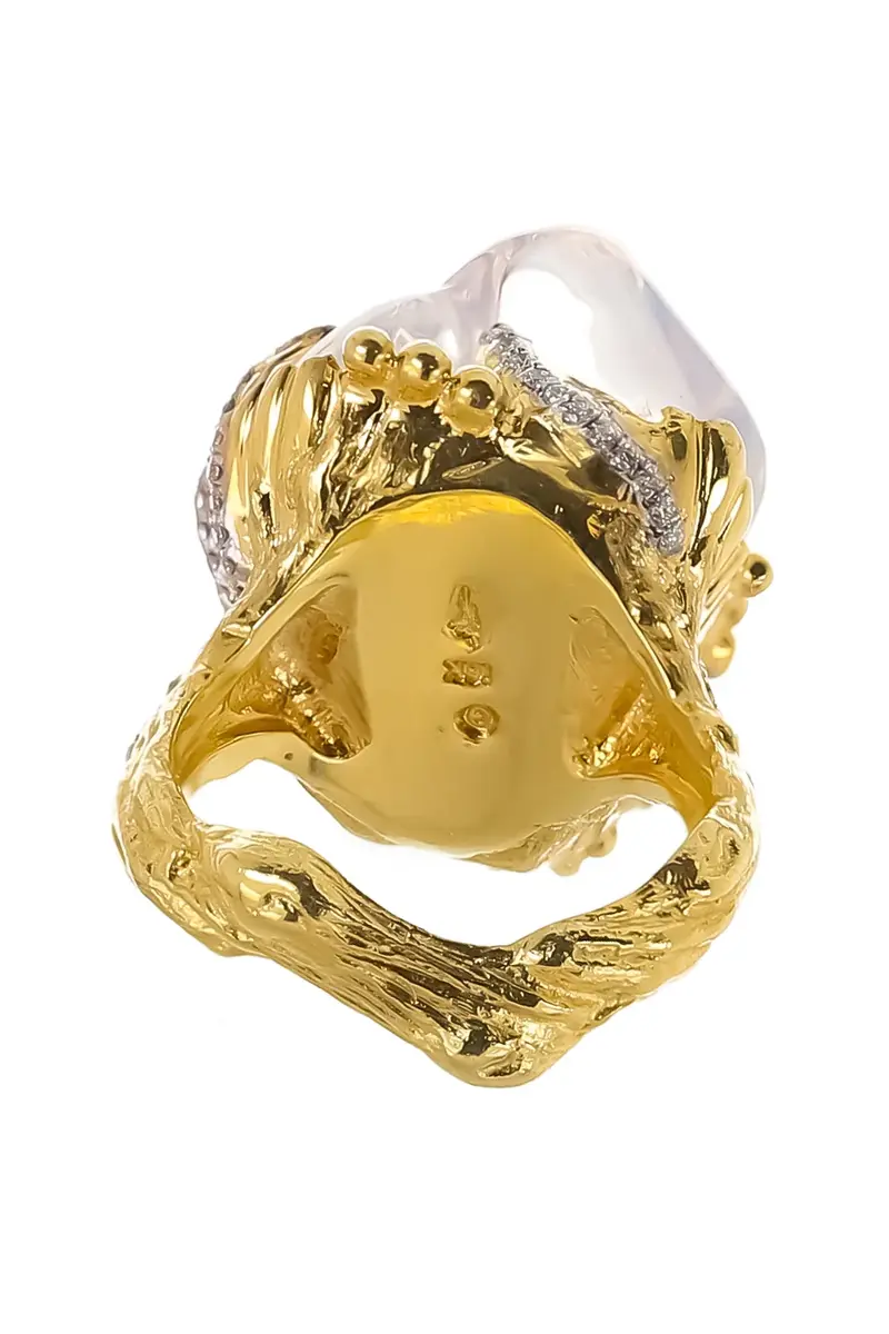 VICTOR VELYAN Clear Mexican Fire Opal Ring | Thumbnail 3 VICTOR VELYAN Clear Mexican Fire Opal Ring | Thumbnail 3
