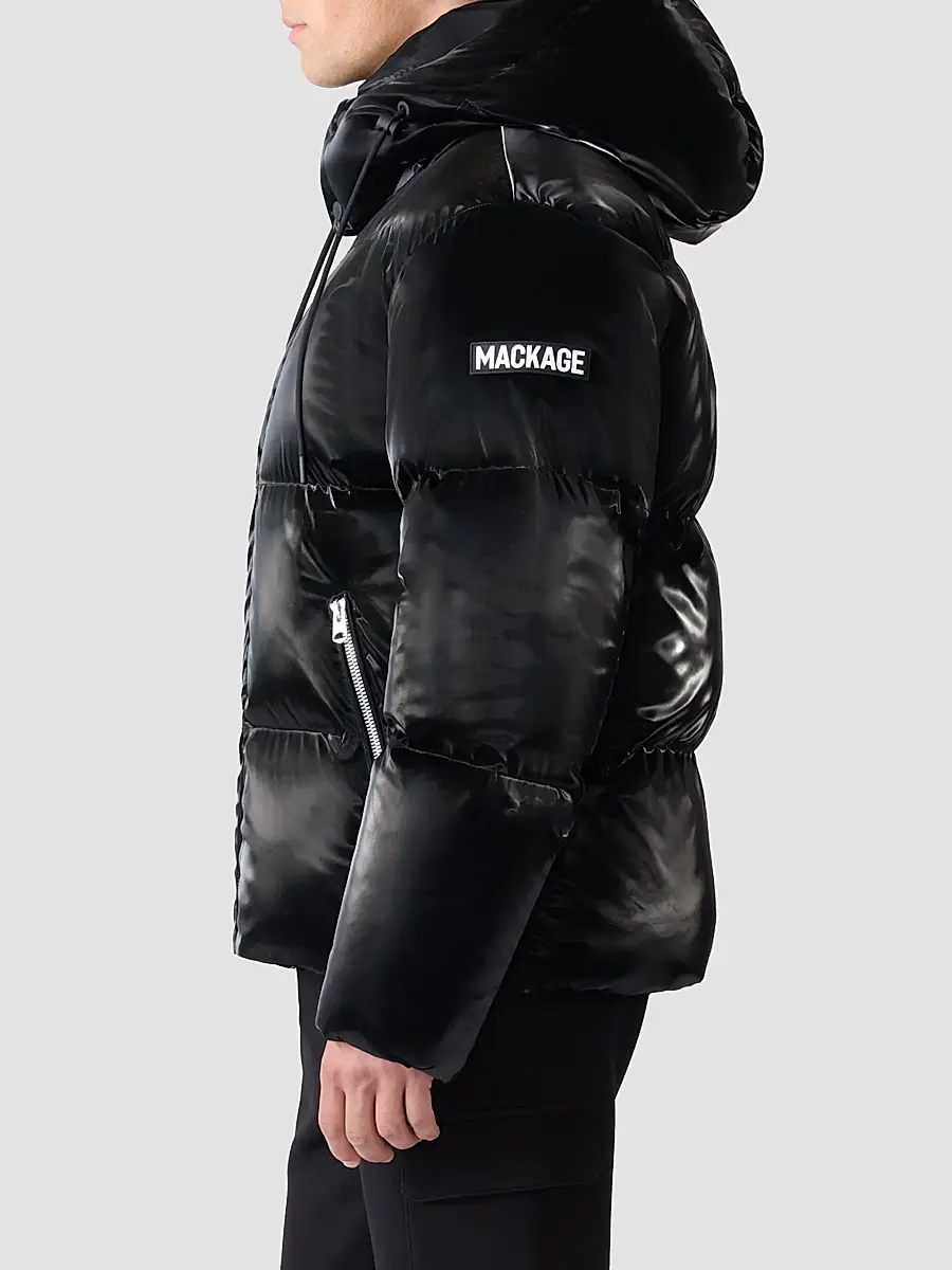 Mackage Men's Kent High-Gloss Hooded Down Jacket | Thumbnail 7 Mackage Men's Kent High-Gloss Hooded Down Jacket | Thumbnail 7
