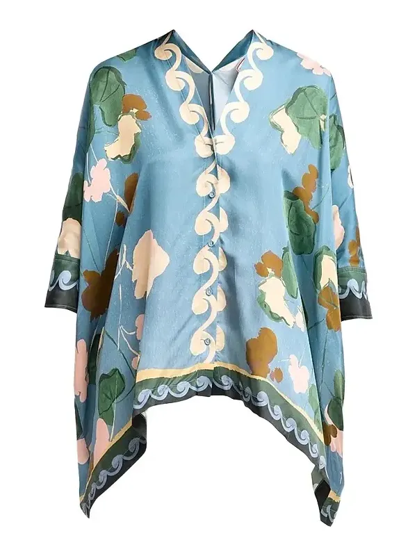 Women's Fatima Printed Draped Blouse
