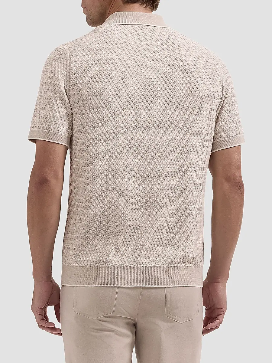 Bugatchi Men's Cotton Knit Polo Sweater | Thumbnail 3 Bugatchi Men's Cotton Knit Polo Sweater | Thumbnail 3
