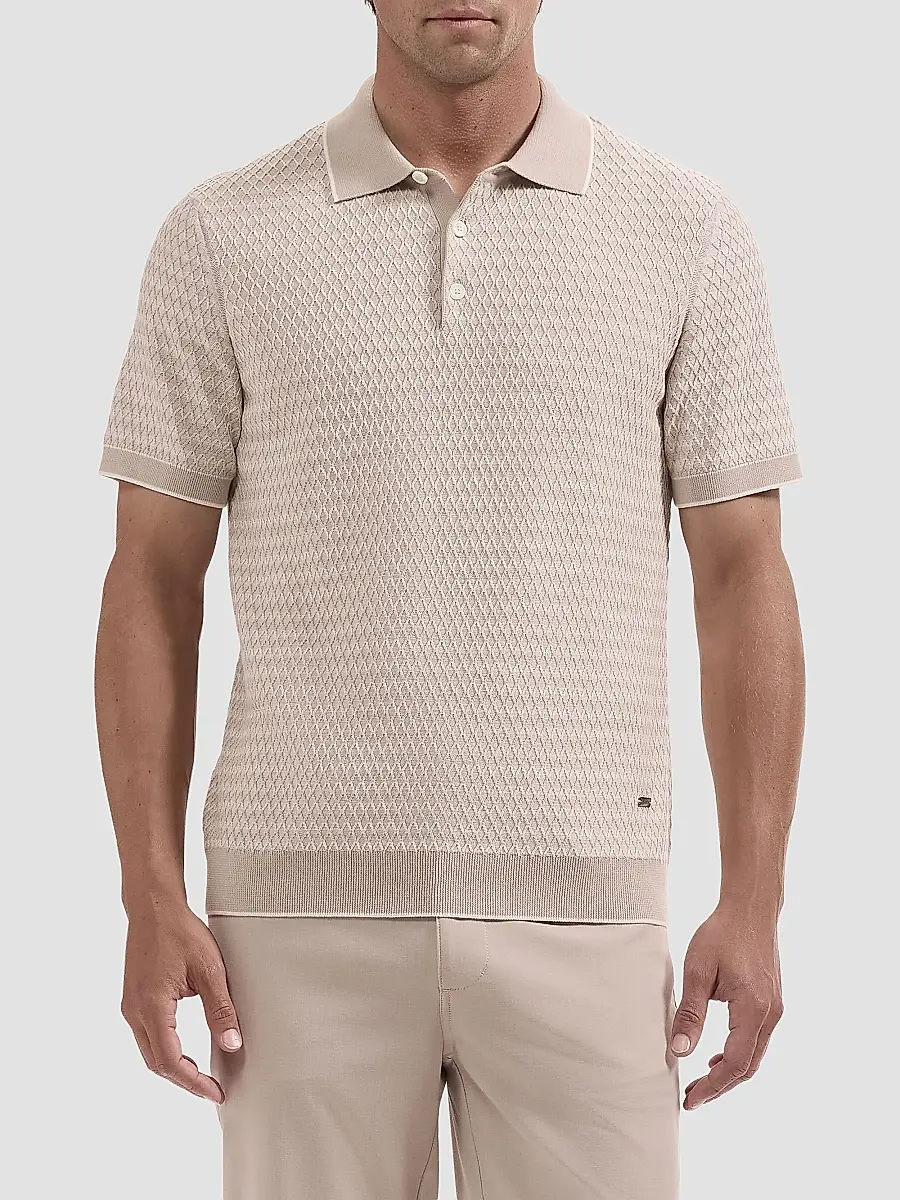 Bugatchi Men's Cotton Knit Polo Sweater | Thumbnail 4 Bugatchi Men's Cotton Knit Polo Sweater | Thumbnail 4