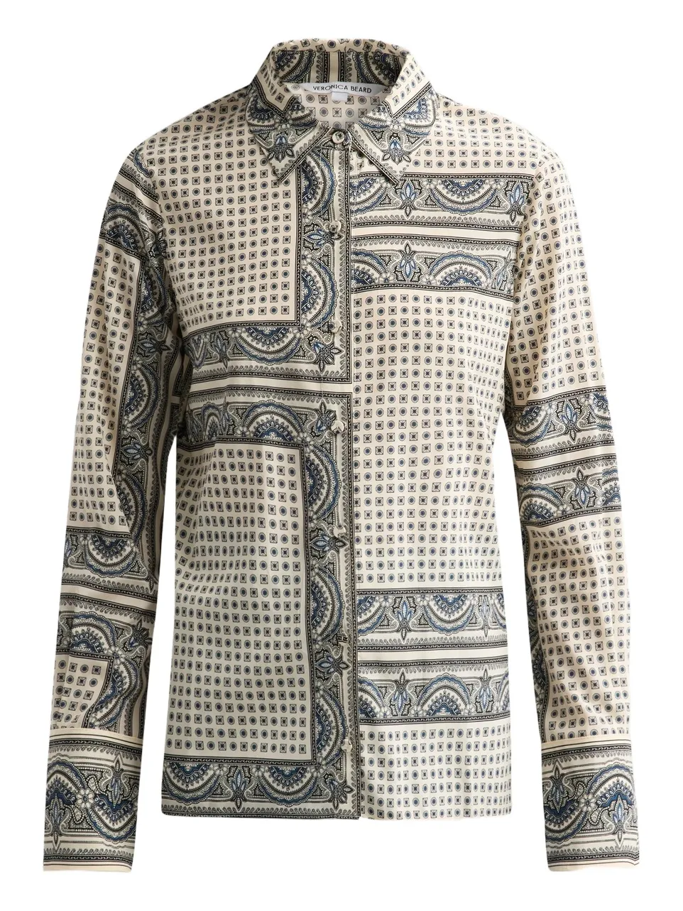 Women's Monique Paisley Silk-Blend Shirt Women's Monique Paisley Silk-Blend Shirt