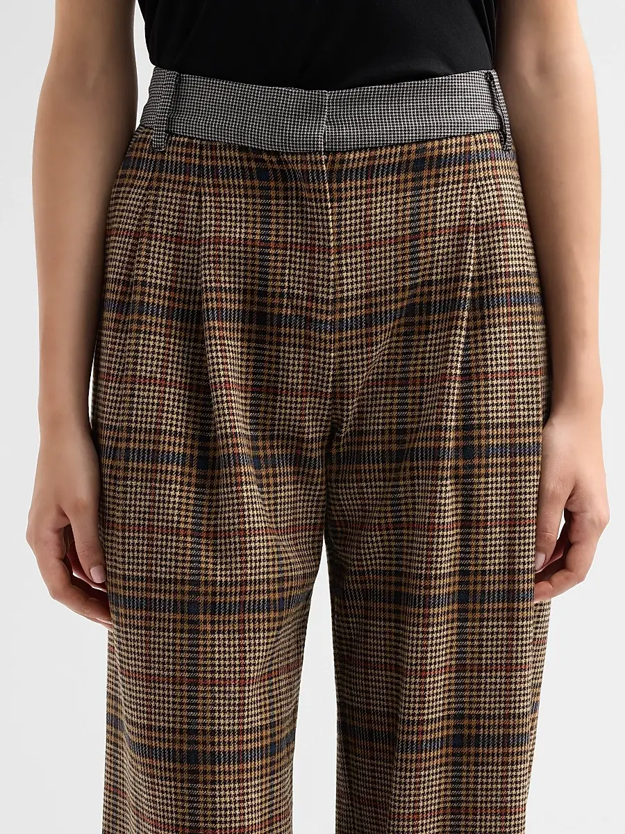 Ramy Brook Women's Leslie Plaid Wide-Leg Pants | Thumbnail 5 Ramy Brook Women's Leslie Plaid Wide-Leg Pants | Thumbnail 5