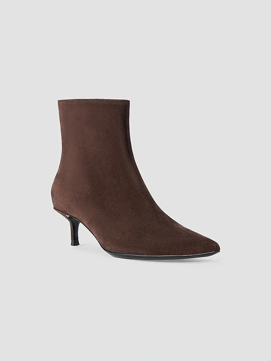Staud Women's Sebastian Suede Kitten-Heel Ankle Boots | Thumbnail 5 Staud Women's Sebastian Suede Kitten-Heel Ankle Boots | Thumbnail 5