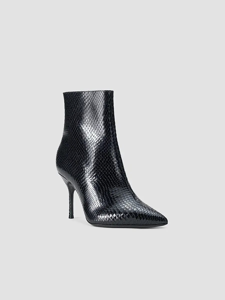 Staud Women's Sebastian Snake-Embossed Leather Ankle Boots | Thumbnail 5 Staud Women's Sebastian Snake-Embossed Leather Ankle Boots | Thumbnail 5