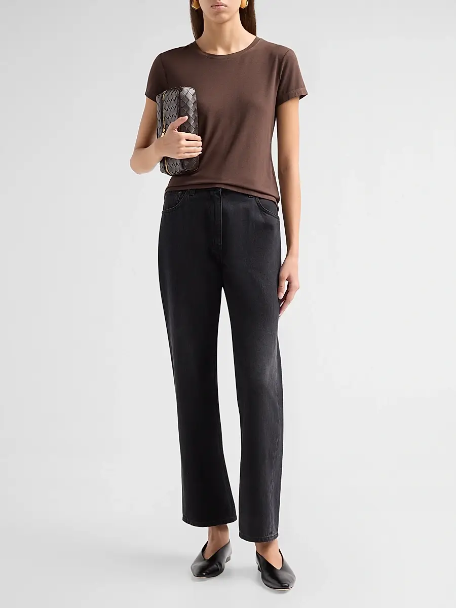 L'Agence Women's Ressi Crewneck T-Shirt | Thumbnail 2