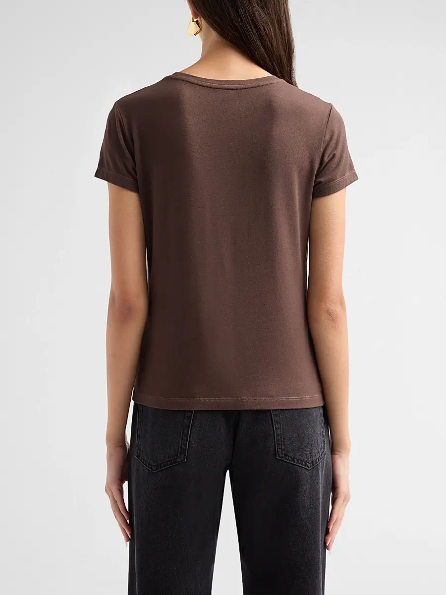 L'Agence Women's Ressi Crewneck T-Shirt | Thumbnail 3