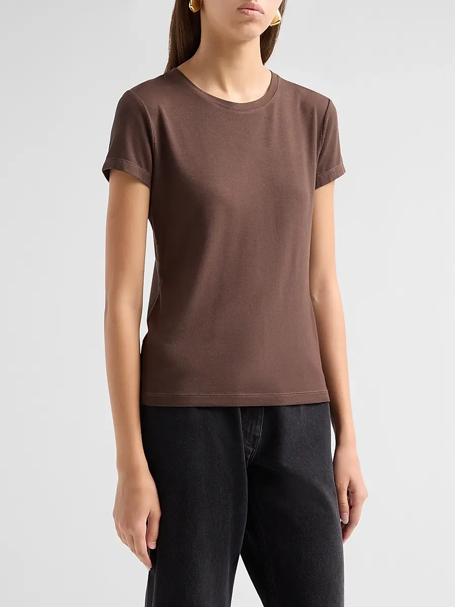 L'Agence Women's Ressi Crewneck T-Shirt | Thumbnail 4