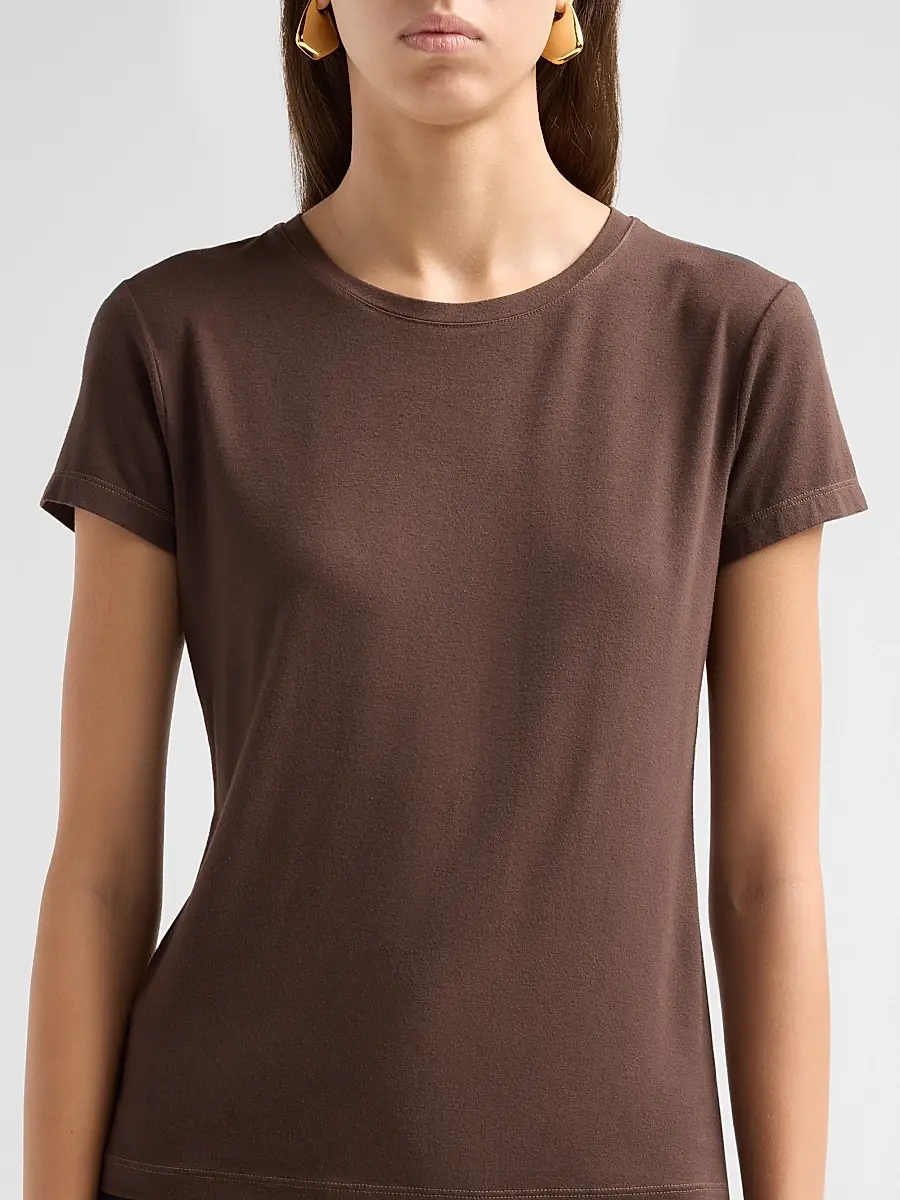 L'Agence Women's Ressi Crewneck T-Shirt | Thumbnail 5