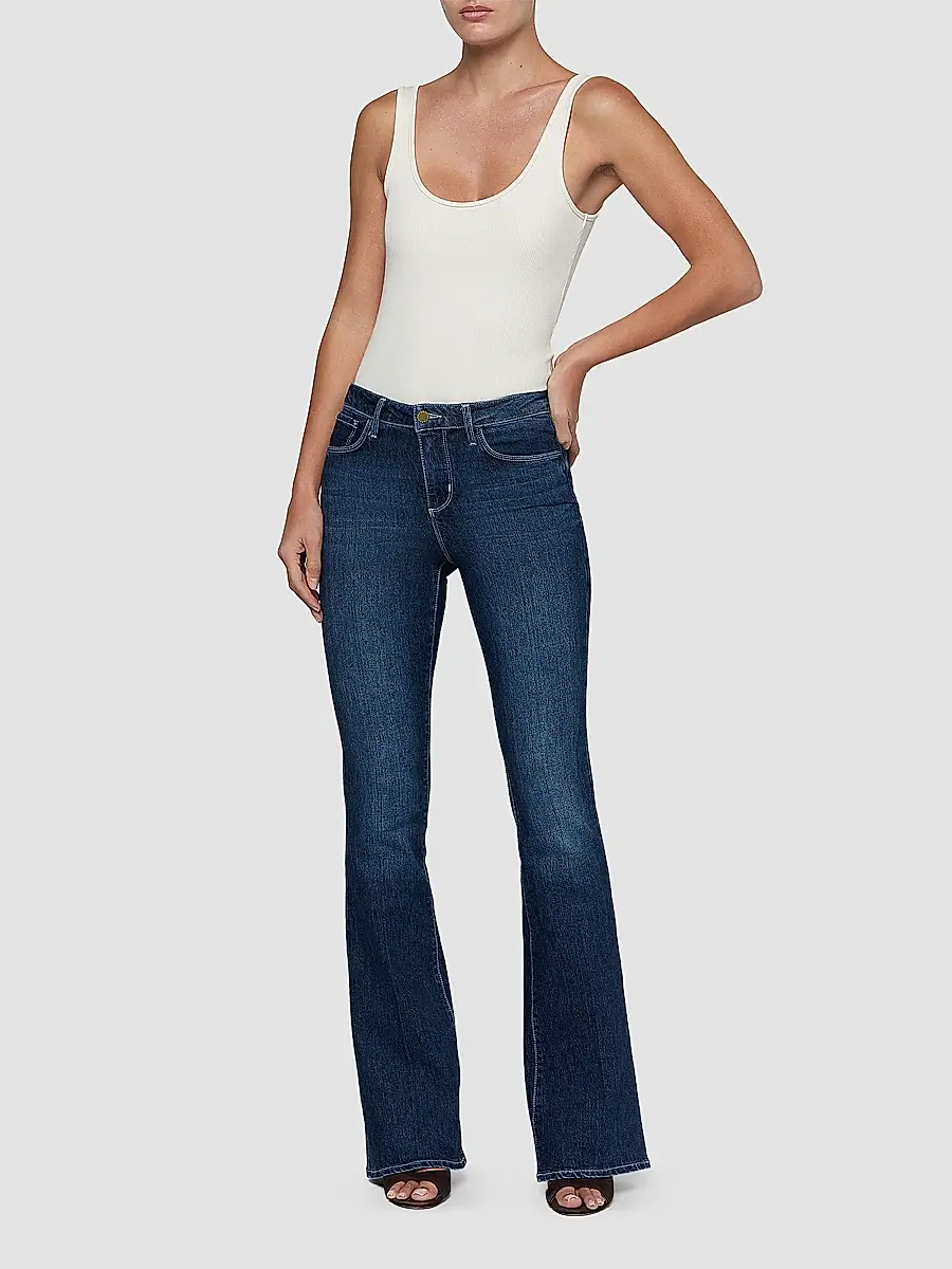 L'Agence Women's Marty High-Rise Flare Jeans | Thumbnail 2 L'Agence Women's Marty High-Rise Flare Jeans | Thumbnail 2