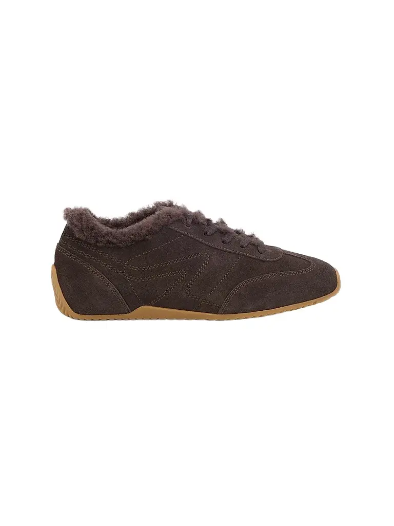 rag & bone Women's Retro Runner Suede & Shearling Low-Top Sneakers