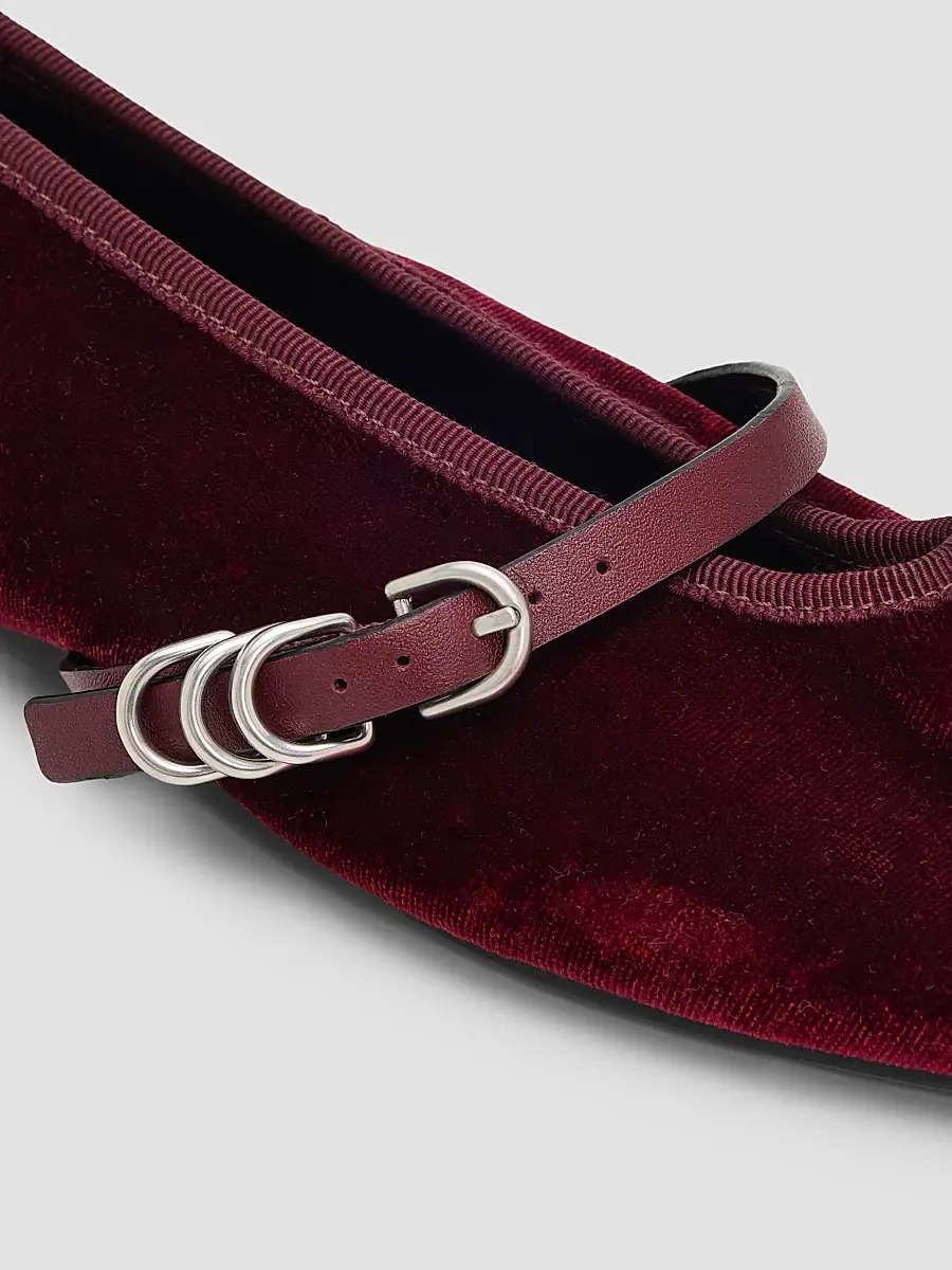 rag & bone Women's Spire Velvet Mary Janes | Thumbnail 3 rag & bone Women's Spire Velvet Mary Janes | Thumbnail 3
