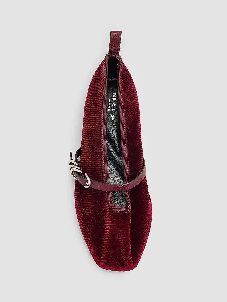 rag & bone Women's Spire Velvet Mary Janes | Thumbnail 4 rag & bone Women's Spire Velvet Mary Janes | Thumbnail 4