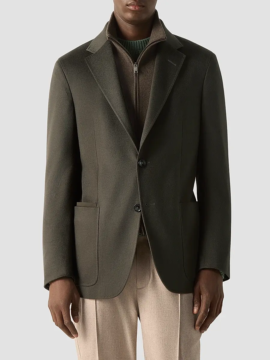 Zegna Men's Oasi Cashmere Jacket | Thumbnail 2