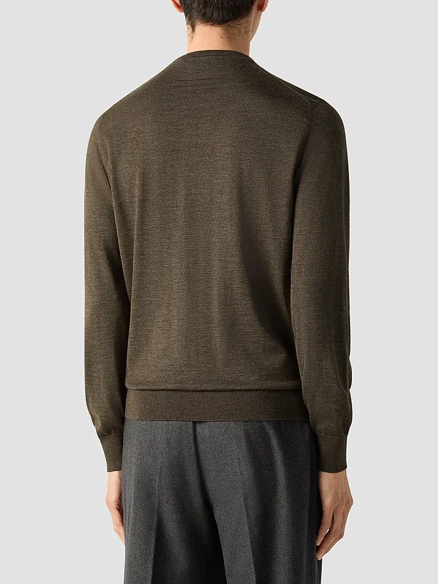 Zegna Men's Cashseta Crewneck Sweater | Thumbnail 3