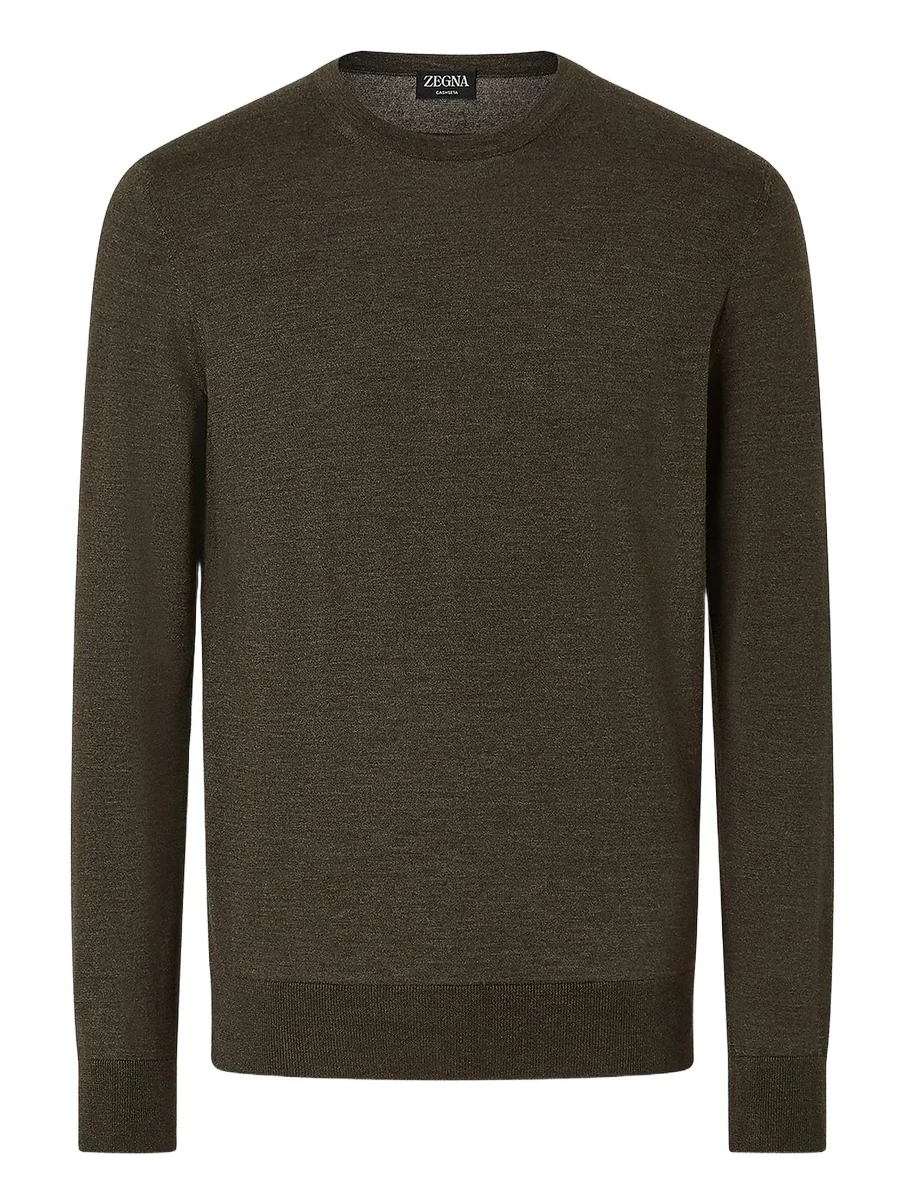 Zegna Men's Cashseta Crewneck Sweater