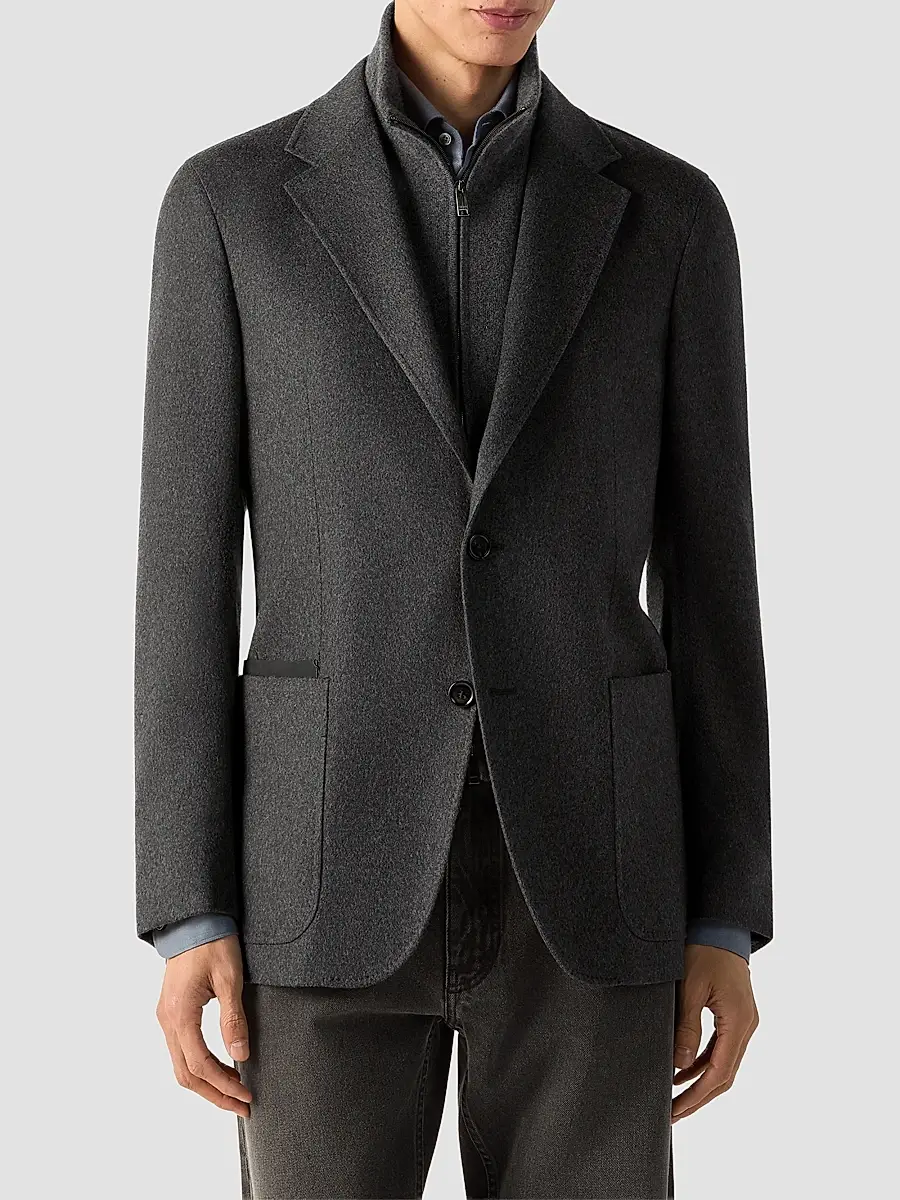 Zegna Men's Oasi Cashmere Jacket | Thumbnail 2