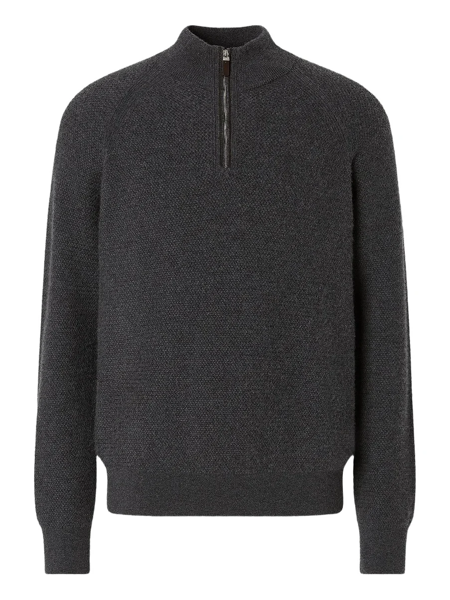 Men's Oasi Cashmere Zip Mock Sweater Men's Oasi Cashmere Zip Mock Sweater