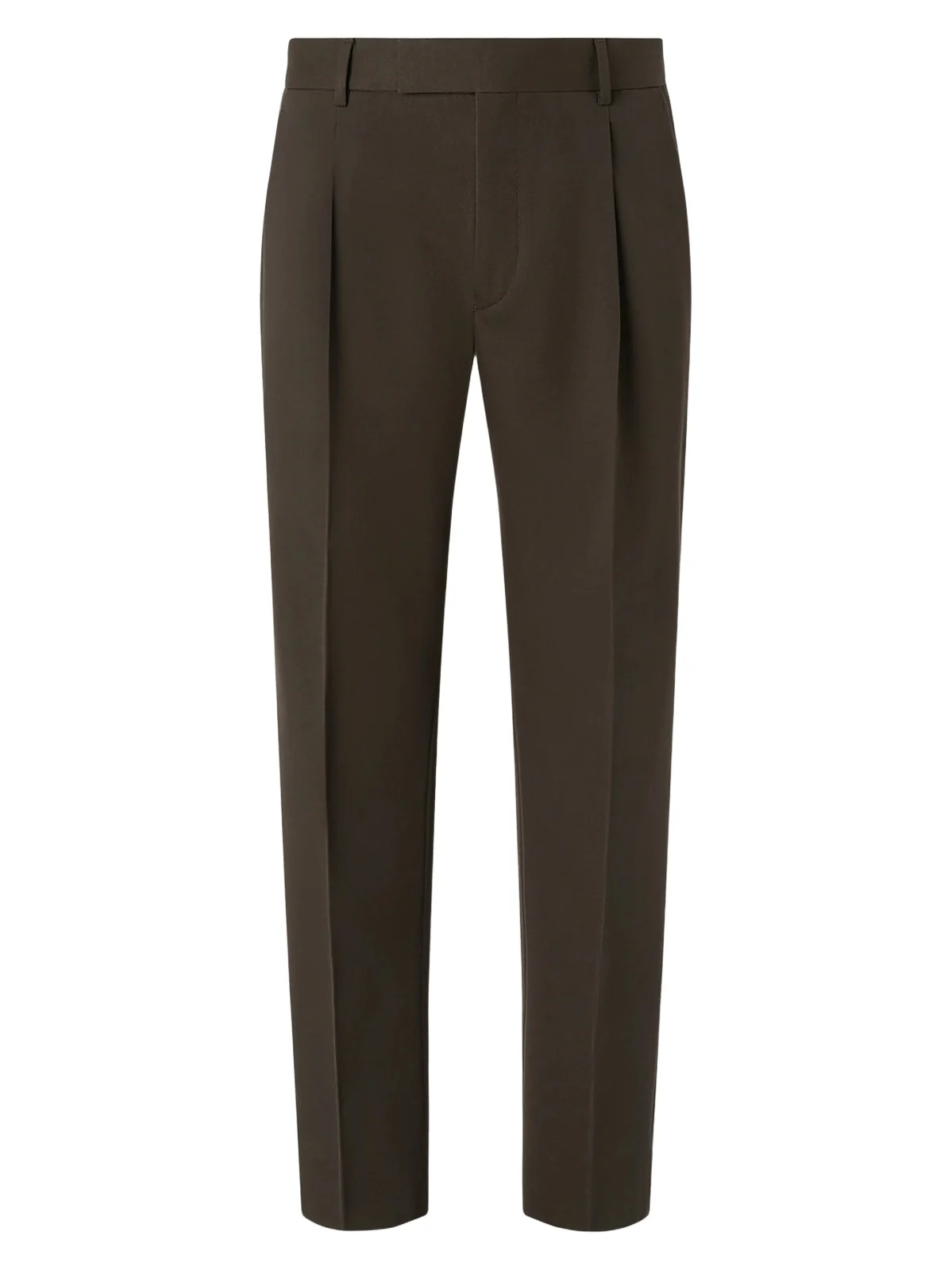 Zegna Men's Cotton and Wool Pants - Dark Olive Green