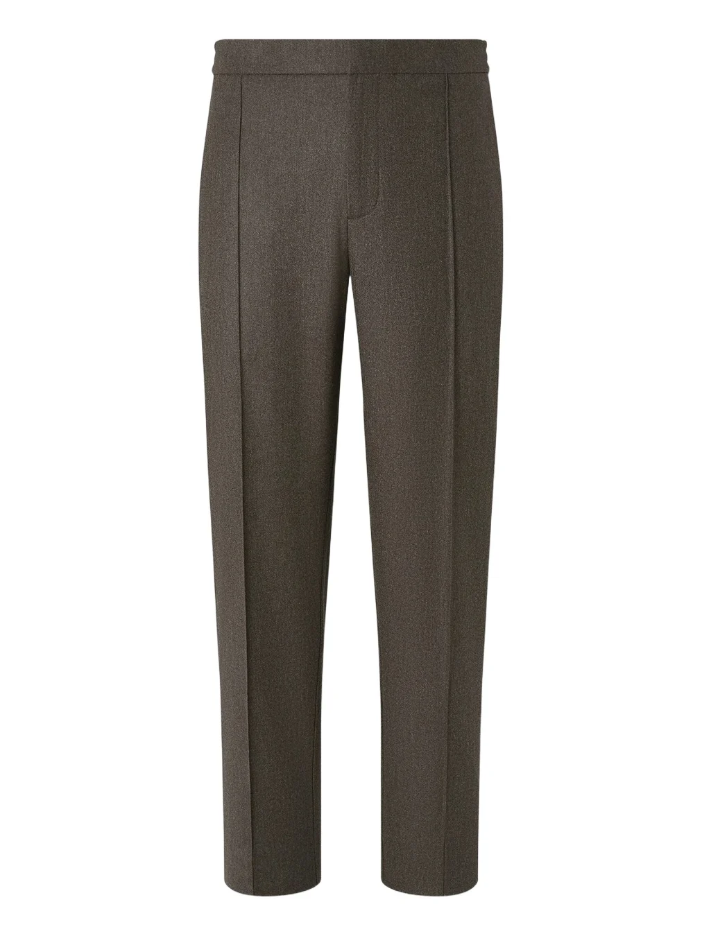 Men's Wool, Silk and Cashmere Pants - Dark Olive Green Men's Wool, Silk and Cashmere Pants - Dark Olive Green