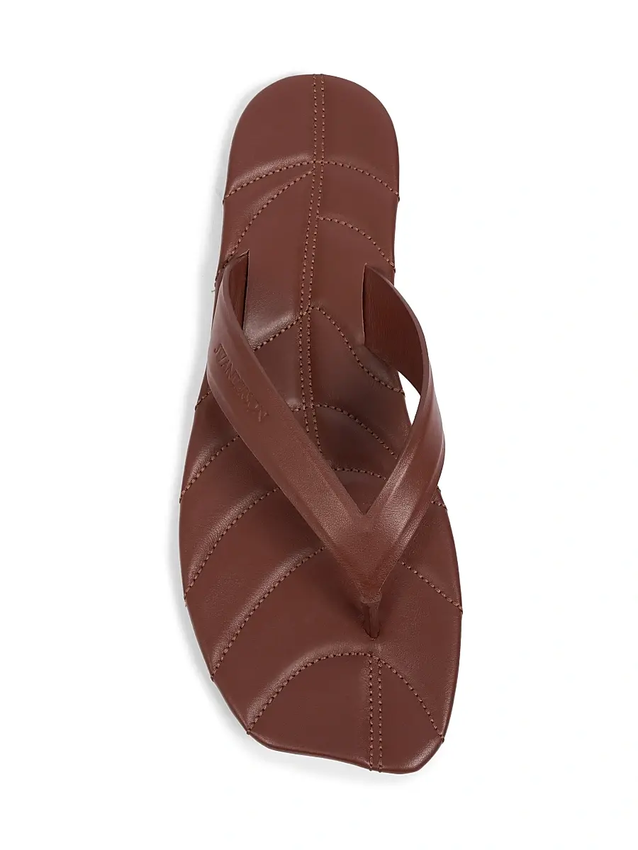 JW Anderson Women's Leaf Leather Thong Sandals | Thumbnail 4 JW Anderson Women's Leaf Leather Thong Sandals | Thumbnail 4