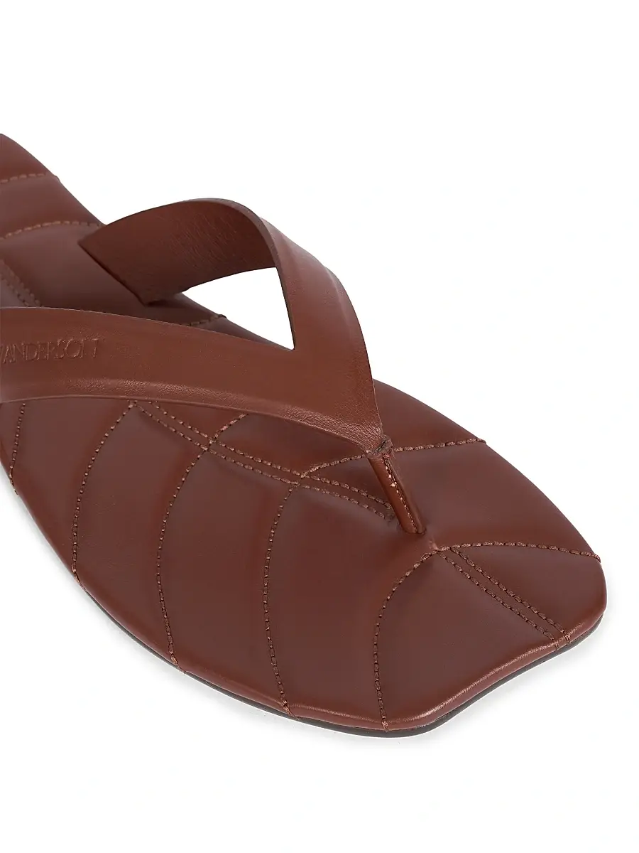 JW Anderson Women's Leaf Leather Thong Sandals | Thumbnail 5 JW Anderson Women's Leaf Leather Thong Sandals | Thumbnail 5