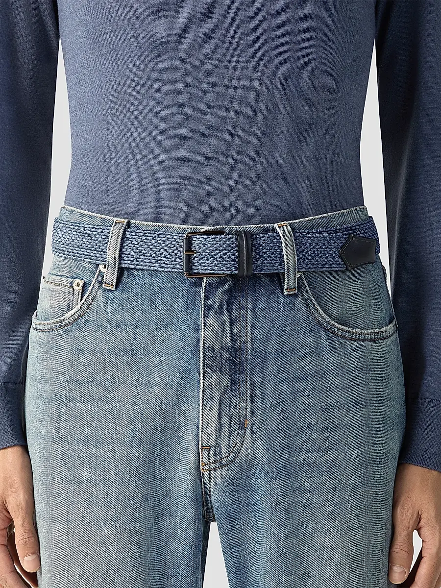 Zegna Men's Rayon Belt | Thumbnail 2