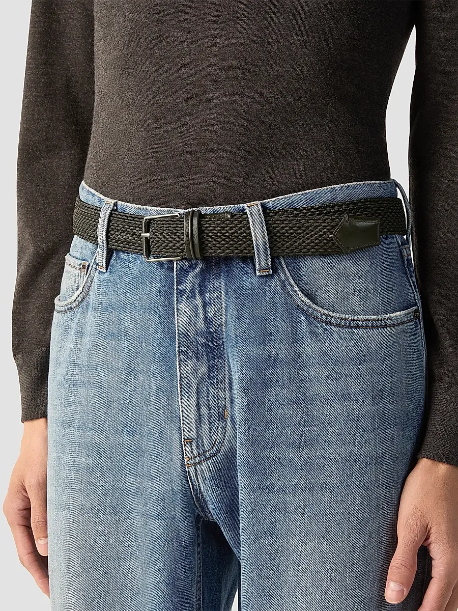 Zegna Men's Rayon Belt | Thumbnail 2